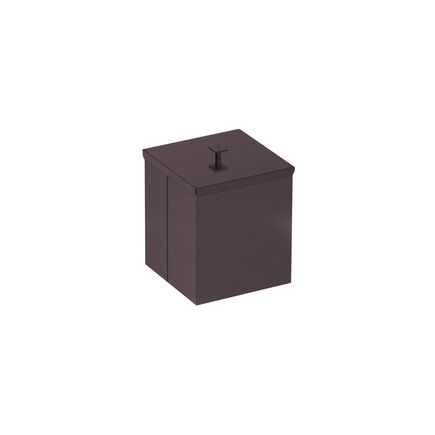 Lixeira Tramontina Luz em Inox com Acabamento Acetinado e revestimento fosco Black Matte a base de verniz com 4,5 L