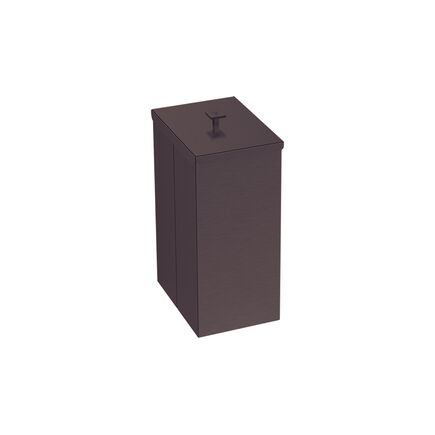 Lixeira Tramontina Luz Slim em Aço Inox com Acabamento Acetinado e Revestimento Black Matte 5,5 L