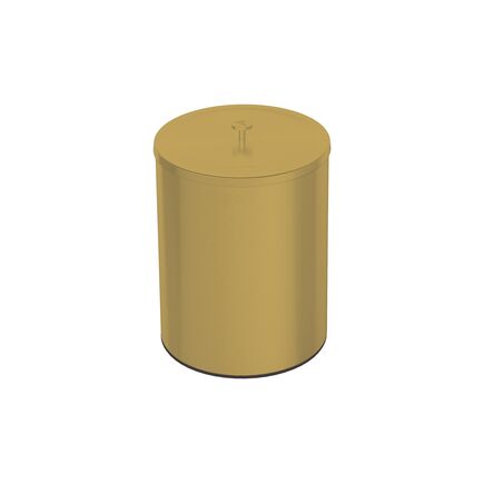 Lixeira Tramontina Útil em Aço Inox Acetinado com revestimento especial a base de verniz Gold Matte 5 L