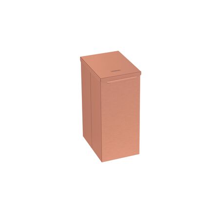 Lixeira Tramontina Luz Slim Swivel em Aço Inox com Acabamento Acetinado Rose Matte 5,5 L