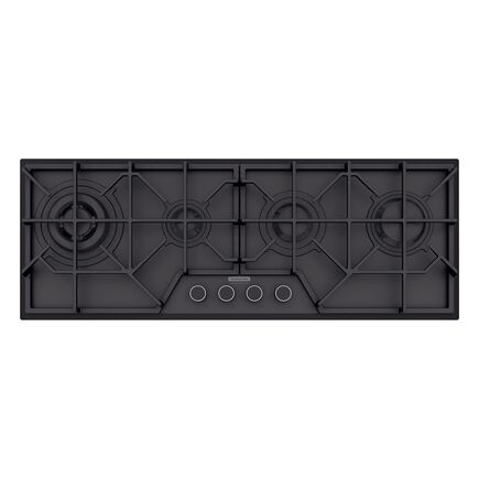 Cooktop à Gás Tramontina Design Collection Slim Glass Black Series 4GG B 100 Semiprofissional com Acendimento Superautomático 4 Queimadores