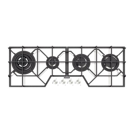 Cooktop à Gás Tramontina Design Collection Slim Glass Full 4GG W 100 Semiprofissional com Acendimento Superautomático 4 Queimadores
