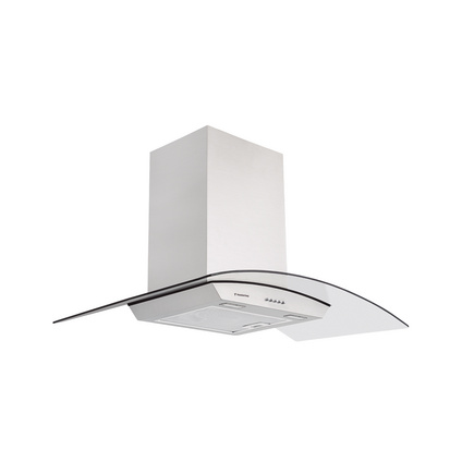 Coifa de Parede Tramontina New Vetro em Aço Inox e Vidro Temperado 90 cm 127 V