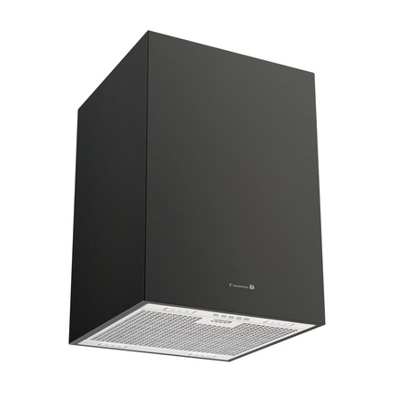 Coifa de Ilha Tramontina Square Isla 40 Silent em Aço Inox Black Steel e tratamento anti digitais 40 cm 220 V
