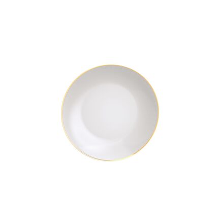 Prato Fundo Tramontina Anna em Porcelana com Filete de Ouro 22 cm