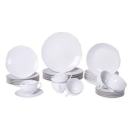 Aparelho de Jantar Tramontina Atena em Porcelana Decorada 30 Peças