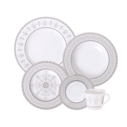 Aparelho de Jantar Tramontina Gabrielle em Porcelana Decorada 20 Peças