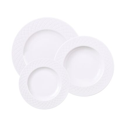 Jogo de Pratos Tramontina Ingrid em Porcelana Decorada 18 Peças