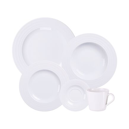Aparelho de Jantar Tramontina Vibrare em Porcelana Decorada 20 Peças