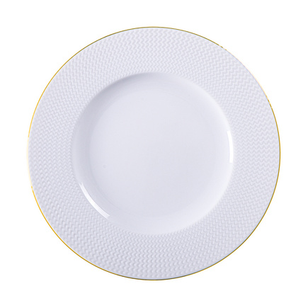 Prato Raso Tramontina Mesh Filetado em Porcelana 28 cm
