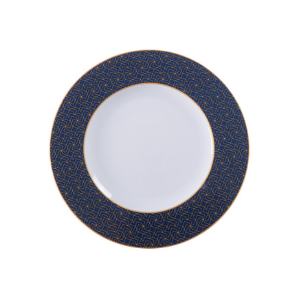 Prato Raso Tramontina Lazuli em Porcelana Decorada 28 cm
