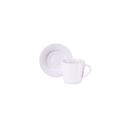 Conjunto Xícara e Pires de Chá Tramontina Mesh em Porcelana Decorada, 185 ml 2 Peças