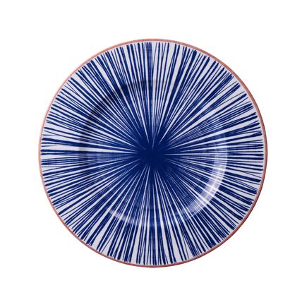 Prato Raso Tramontina Abstratta em Porcelana Decorada 28 cm