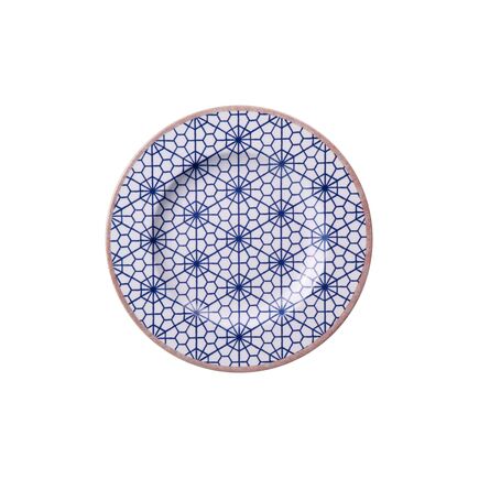 Prato Sobremesa Tramontina Abstratta em Porcelana Decorada 21 cm