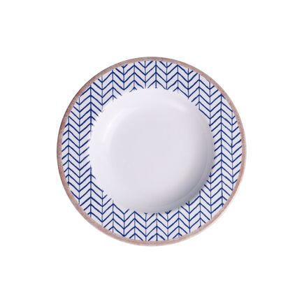 Prato Fundo Tramontina Abstratta em Porcelana Decorada 23 cm