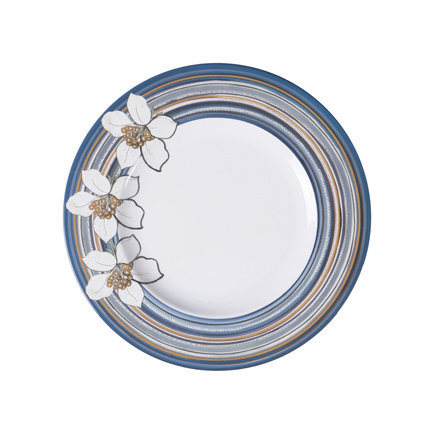 Prato Sobremesa Tramontina Nix em Porcelana Decorada 21 cm