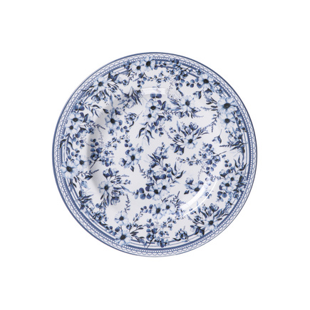 Prato Sobremesa Tramontina Azzura em Porcelana Decorada 21 cm