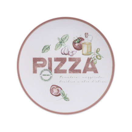 Prato Raso Tramontina Milano em Porcelana Decorada 25 cm