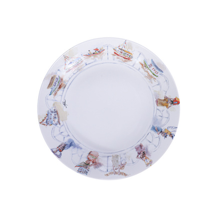 Prato Fundo Tramontina Círio em Porcelana Decorada 22 cm