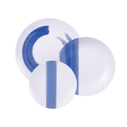 Jogo de Pratos Tramontina Soho em Porcelana Decorada 12 Peças