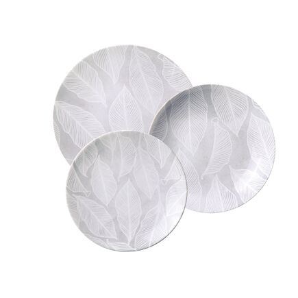 Jogo de Pratos Tramontina Arbo em Porcelana Decorada 12 Peças