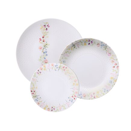 Jogo de Pratos Tramontina Artemis em Porcelana Decorada 12 Peças