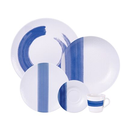 Aparelho de Jantar Tramontina Soho em Porcelana Decorada 30 Peças
