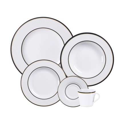 Aparelho de Jantar Tramontina Sienna em Porcelana Decorada 30 Peças
