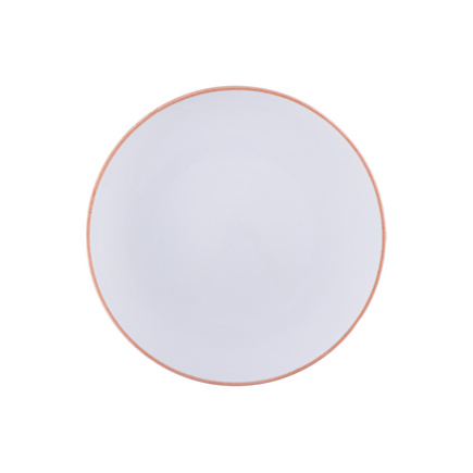 Prato Raso Tramontina Jeri Mocha em Porcelana 25 cm