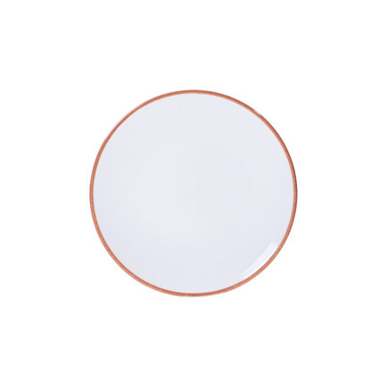 Prato Sobremesa Tramontina Jeri Mocha em Porcelana 23 cm