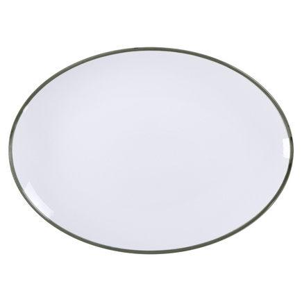 Travessa Oval Tramontina Jeri Verde em Porcelana 40 cm