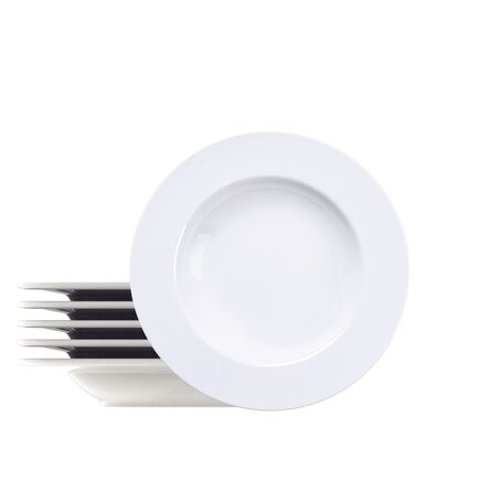 Kit Prato Fundo Tramontina Maria Augusta em Porcelana 23 cm 06 Peças