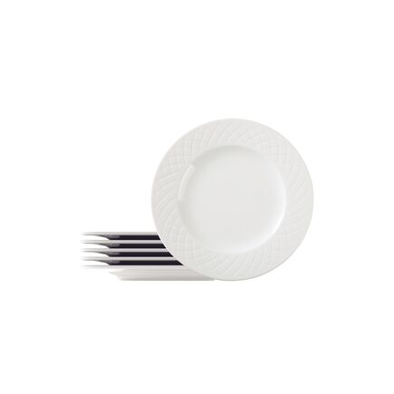 Kit Prato Raso Tramontina Ingrid em Porcelana Decorada 27 cm 06 Peças