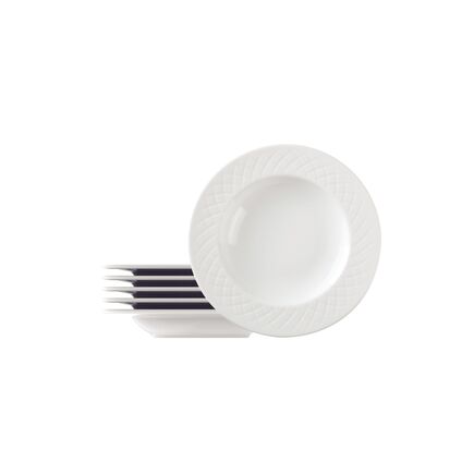 Kit Prato Fundo Tramontina Ingrid em Porcelana Decorada 23 cm 06 Peças