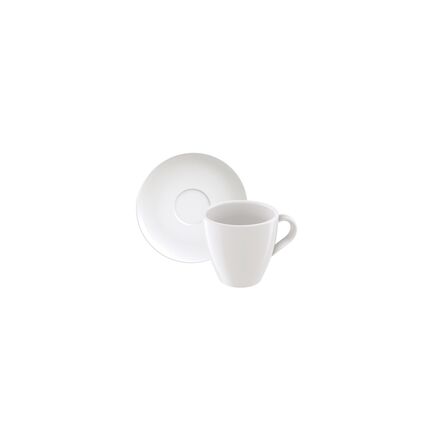 Kit Xícara e Pires de Cappuccino Tramontina Paola em Porcelana 200 ml 12 Peças