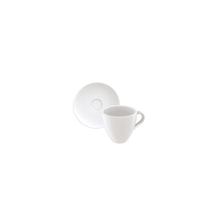 Kit Xícaras e Pires de Expresso Tramontina Paola em Porcelana 95 ml 12 Peças