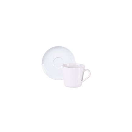 Kit Xícara e Pires de Chá Tramontina Leonora em Porcelana 185 ml 12 Peças