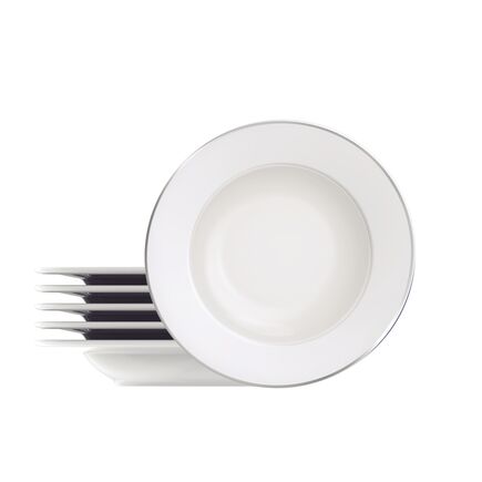 Kit Prato Fundo Tramontina Joana em Porcelana 23 cm 6 Peças