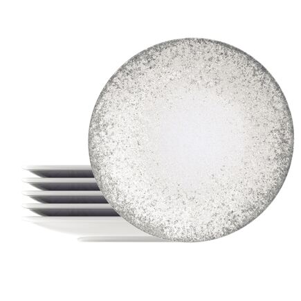 Kit Prato Raso Tramontina Camila em Porcelana Decorada 28 cm 06 Peças