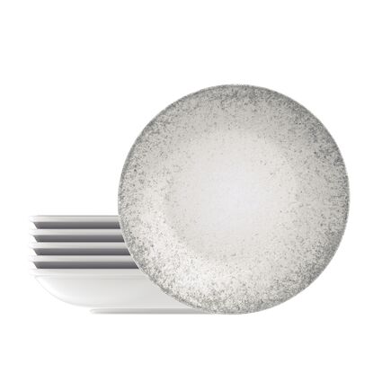 Kit Prato Fundo Tramontina Camila em Porcelana Decorada 22 cm 06 Peças