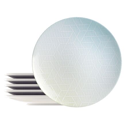 Kit Prato Raso Tramontina Polaris em Porcelana 28 cm 06 Peças