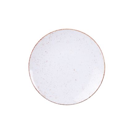 Prato Sobremesa Tramontina Rustico Marrom MaxForce em Porcelana 23 cm