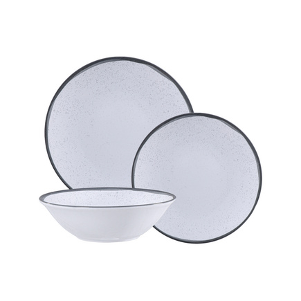 Jogo de Pratos Tramontina Vesuvio em Porcelana com Bowl 12 Peças